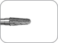 Фреза для обработки титана и недрагоценных металлов, конусная, скругленный кончик, хвостовик прямой (HP), L раб. части 9,0 мм, Ø=4,0 мм