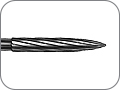 Финир пламевидный удлинённый, 20 лезвий (финишный), хвостовик турбинный (FG), L раб. части 8,0 мм, Ø=1,2 мм