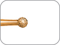 Бор алмазный шаровидный, "грубый специальный", хвостовик турбинный (FG), Ø=2,3 мм