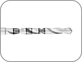 Сверло для имплантологии пилотное керамическое, хвостовик угловой длинный (RAL), Ø=2,8 мм, L=20,0 мм, L конусной части 0,8 мм, маркировка глубины = 8, 10, 12, 14 (16) мм