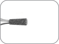 Бор алмазный для обработки всех видов керамики, включая ZrO2, обратноконусный удлинённый, "грубый", хвостовик турбинный (FG), L раб. части 4,0 мм, Ø=1,6 мм