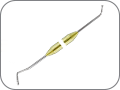 Штопфер обратноконусный - шарообразный средний, Ø: 2,0 мм / 2,0 мм, цвет ручки "золотой"