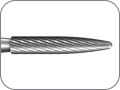 Финир пламевидный удлинённый для сглаживания титановых имплантатов при хирургическом резекционном лечении периимплантита, 30 лезвий (ультрафинишный), хвостовик турбинный сверхэкстрадлинный (FGSXL), L раб. части 8,0 мм, L общ.=30 мм, Ø=2,3 мм