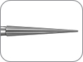Финир твердосплавный, конус с безопасным кончиком, 16 лезвий (финишный), хвостовик турбинный (FG), L раб. части 9,0 мм, Ø=1,4