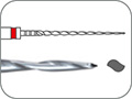 Файл эндодонтический никель-титановый для механического препарирования корневых каналов, сечение - "двойная S", конусность .04, L=21 мм, Ø=0,25 мм