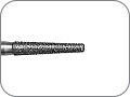 Бор алмазный для создания конусного плечевого уступа, скруглённая кромка, "супергрубый", хвостовик турбинный (FG), L раб. части 8,0 мм, Ø=1,6 мм, угол 2,0°