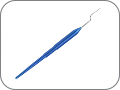 Зонд стоматологический штыкообразный, односторонний, цвет ручки "индиго синий"