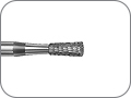 Фреза твердосплавная для обработки акрила и металлических сплавов, обратный конус, хвостовик прямой (HP), L раб. части 5,0 мм, Ø=2,3 мм