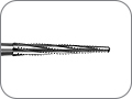 Фреза костная твердосплавная конусная, с поперечной насечкой режущих граней для снижения вибрации, хвостовик турбинный длинный (FGL), L раб. части 11,0 мм, Ø=1,6 мм