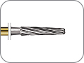 Финир для снятия адгезива лабиальный, конусный спиралевидный с безопасным кончиком, удлинённая рабочая часть, хвостовик угловой (RA), L раб. части 8,3 мм, Ø=1,6 мм