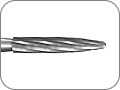 Финир пламевидный удлинённый, 12 лезвий (стандартный), хвостовик угловой (RA), L раб. части 8,0 мм, Ø=1,2 мм