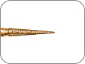 Бор алмазный пиковидный, "грубый специальный", хвостовик турбинный (FG), L раб. части 8,0 мм, Ø=1,4 мм, угол 3,4°