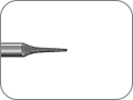 Бор алмазный окклюзионный для интерпроксимальной обработки и препарирования в области межзубных промежутков, "финишный", хвостовик угловой (RA), L раб. части 5,0 мм, Ø=1,6 мм