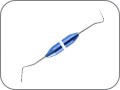 Зонд пародонтологический комбинированный, двухсторонний малый, цвет ручки "индиго синий"