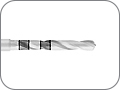 Сверло для имплантологии пилотное керамическое, хвостовик угловой (RA), Ø=2,0 мм, L=16,0 мм, L конусной части 0,6 мм, маркировка глубины = 8, 10, 12, 14 (16) мм