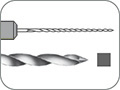 Файл эндодонтический ручной для зондирования и определения проходимости корневых каналов, закалённая нержавеющая сталь, L раб. части 21 мм, Ø=0,08 мм