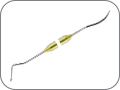Штопфер грушевидный, Ø 1,5 мм – гладилка серповидная малая, ширина 1,5 мм, цвет ручки "золотой"