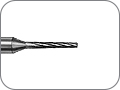 Фреза твердосплавная пазовая, конусная, хвостовик прямой короткий (HPS), L раб. части 7,0 мм, Ø=0,9 мм