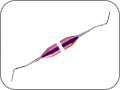 Гладилка медиально-дистальная малая, ширина: 1,0 мм / 1,5 мм, цвет ручки "розовый"