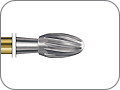 Финир для удаления адгезива твердосплавный, палатинальный, неагрессивный кончик, хвостовик турбинный (FG), L раб. части 4,2 мм, Ø=2,3 мм