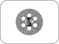 Диск алмазный двухсторонний для сепарации и предварительного контурирования керамики,  хвостовик прямой (HP), толщ. диска 0,30 мм, Ø=18,0 мм