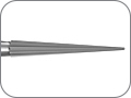 Финир твердосплавный, конус с безопасным кончиком, 8 лезвий (стандартный), хвостовик турбинный (FG), L раб. части 9,0 мм, Ø=1,4