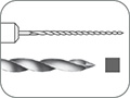 Файл эндодонтический ручной для зондирования и определения проходимости корневых каналов, закалённая нержавеющая сталь, L раб. части 25 мм, Ø=0,15 мм