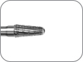 Фреза для первичной обработки сплавов недрагоценных металлов, конусная, скругленный кончик, хвостовик прямой (HP), L раб. части 9,0 мм, Ø=4,0 мм